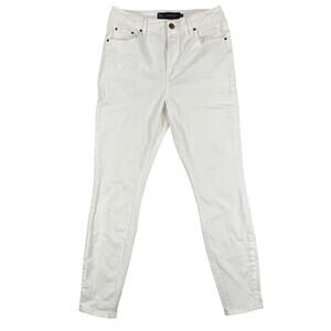 Boden Denim Super Skinny High Rise Ankle White Jeans Womens US 8R 29x27